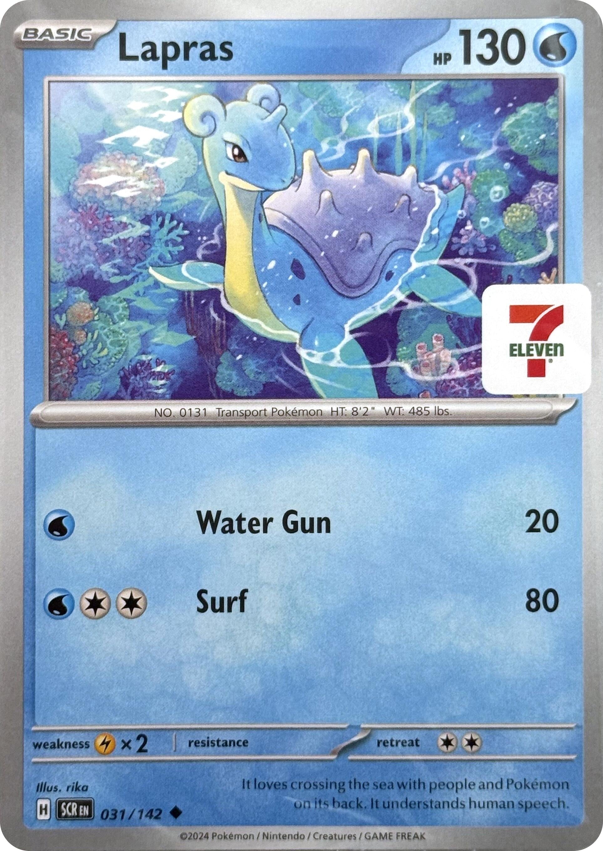 Image for Lapras (7-Eleven Promo) (Miscellaneous Cards & Products) (031/142) - Pokemon
