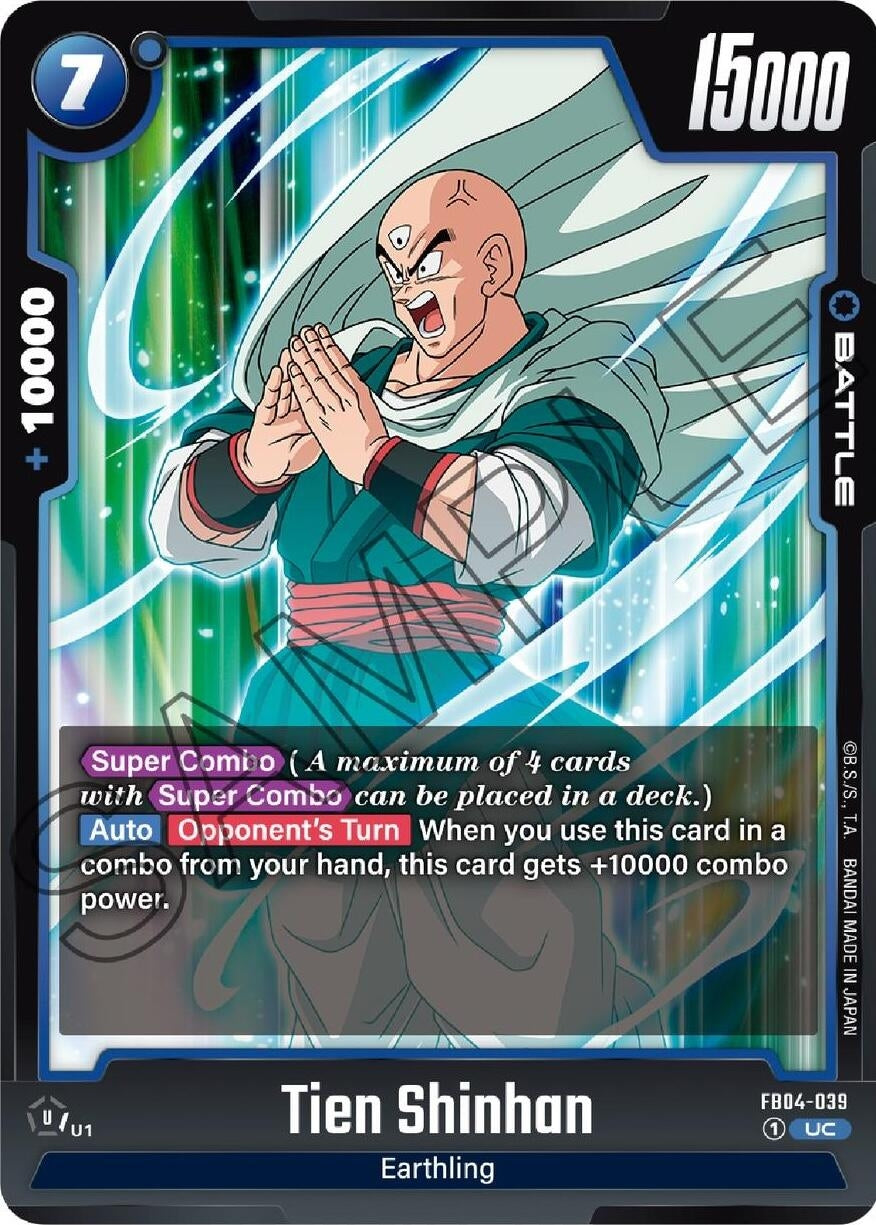 Image for Tien Shinhan - FB04-039 (Ultra Limit) (FB04-039) - Dragon Ball Super: Fusion World