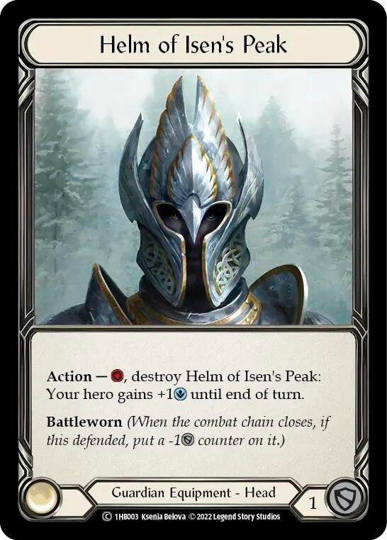Image for Helm of Isen's Peak (Historic Pack 1 Blitz Deck: Bravo) (1HB003) - Flesh and Blood TCG