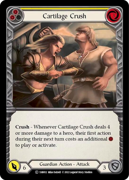 Image for Cartilage Crush (Yellow) (Historic Pack 1 Blitz Deck: Bravo) (1HB012) - Flesh and Blood TCG