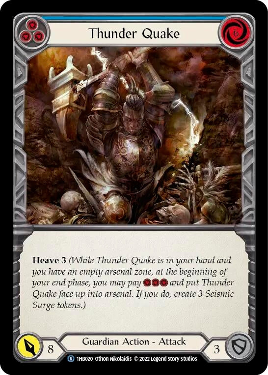 Image for Thunder Quake (Blue) (Historic Pack 1 Blitz Deck: Bravo) (1HB020) - Flesh and Blood TCG