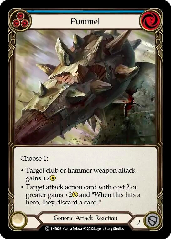 Image for Pummel (Blue) (Historic Pack 1 Blitz Deck: Bravo) (1HB022) - Flesh and Blood TCG