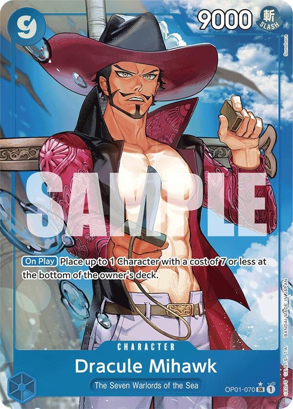 Image for Dracule Mihawk (OP01-070) (Alternate Art) (Premium Booster -The Best-) (OP01-070) - One Piece Card Game