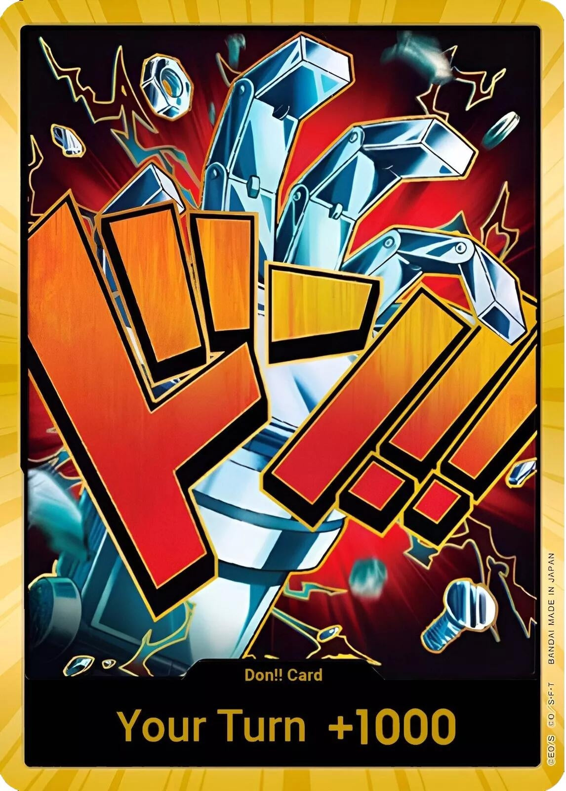 Image for DON!! Card (Eustass "Captain" Kid) (Gold) (Premium Booster -The Best-) - One Piece Card Game