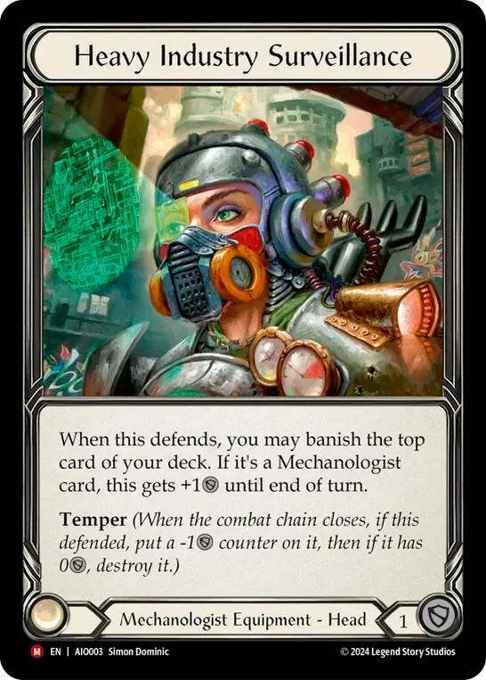 Image for Heavy Industry Surveillance (Armory Deck: Dash) (AIO003) - Flesh and Blood TCG