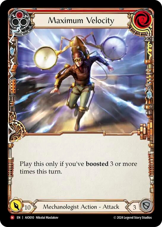 Image for Maximum Velocity (Armory Deck: Dash) (AIO010) - Flesh and Blood TCG