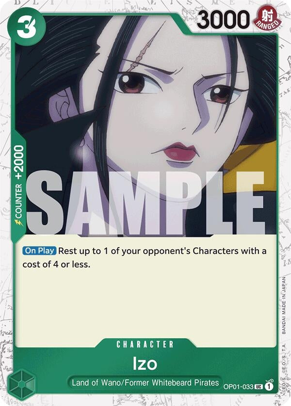 Image for Izo (OP01-033) (Jolly Roger Foil) (Premium Booster -The Best-) (OP01-033) - One Piece Card Game
