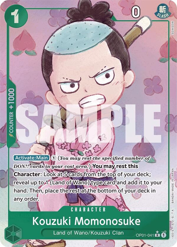 Image for Kouzuki Momonosuke (Alternate Art) (Premium Booster -The Best-) (OP01-041) - One Piece Card Game