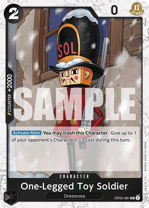 Image for One-Legged Toy Soldier (Jolly Roger Foil) (Premium Booster -The Best-) (OP05-081) - One Piece Card Game