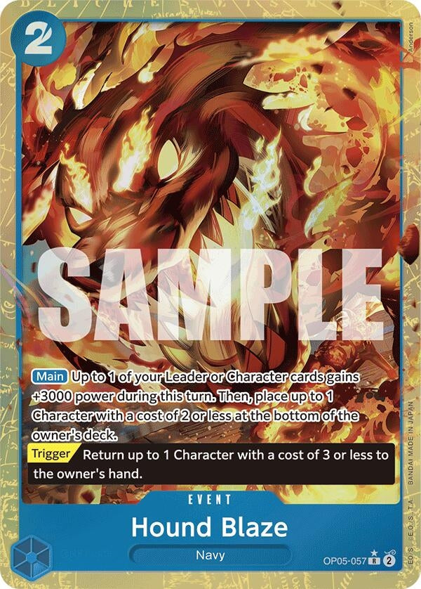 Image for Hound Blaze (Alternate Art) (Premium Booster -The Best-) (OP05-057) - One Piece Card Game
