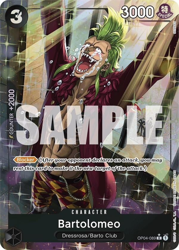 Image for Bartolomeo (OP04-089) (Alternate Art) (Premium Booster -The Best-) (OP04-089) - One Piece Card Game