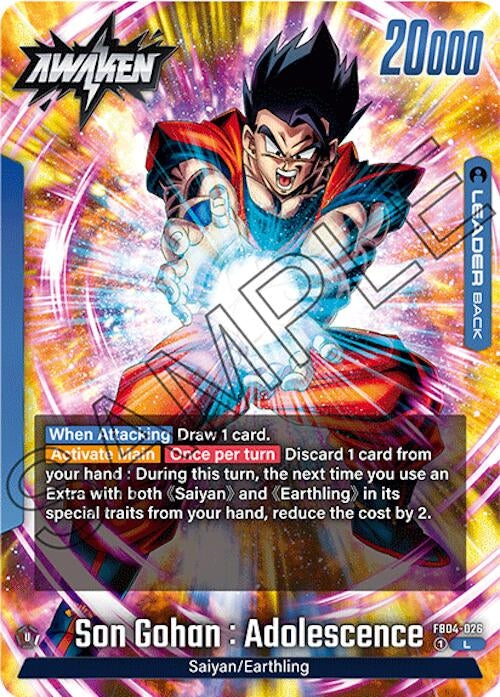 Image for Son Gohan : Adolescence - FB04-026 (Ultra Limit) (FB04-026) - Dragon Ball Super: Fusion World
