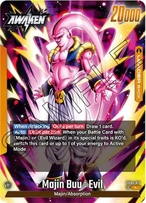 Image for Majin Buu : Evil - FB04-077 (Ultra Limit) (FB04-077) - Dragon Ball Super: Fusion World