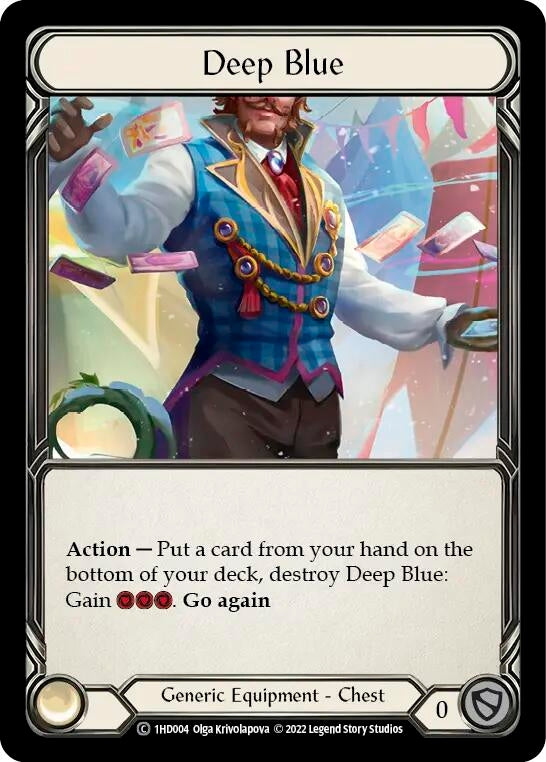 Image for Deep Blue (Historic Pack 1 Blitz Deck: Dash) (1HD004) - Flesh and Blood TCG