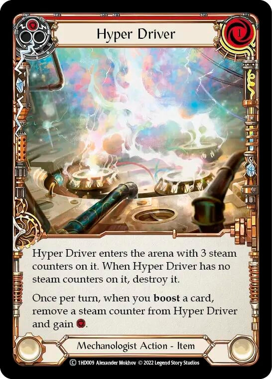 Image for Hyper Driver (Red) (Historic Pack 1 Blitz Deck: Dash) (1HD009) - Flesh and Blood TCG