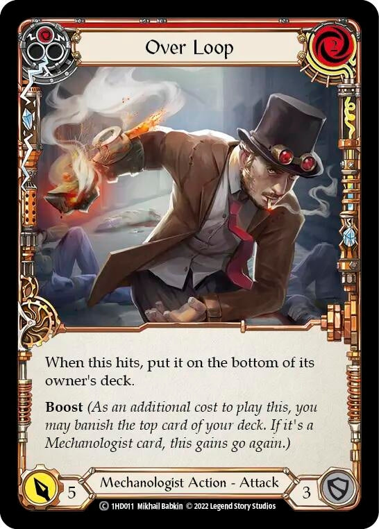 Image for Over Loop (Red) (Historic Pack 1 Blitz Deck: Dash) (1HD011) - Flesh and Blood TCG