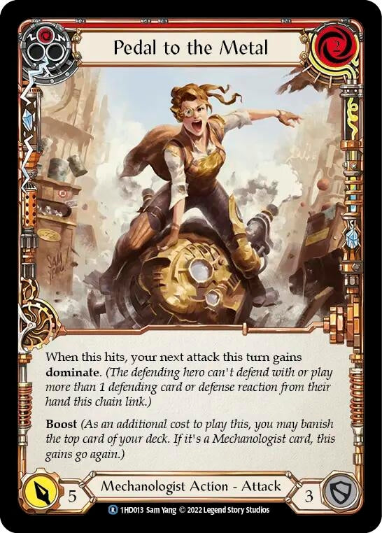 Image for Pedal to the Metal (Red) (Historic Pack 1 Blitz Deck: Dash) (1HD013) - Flesh and Blood TCG