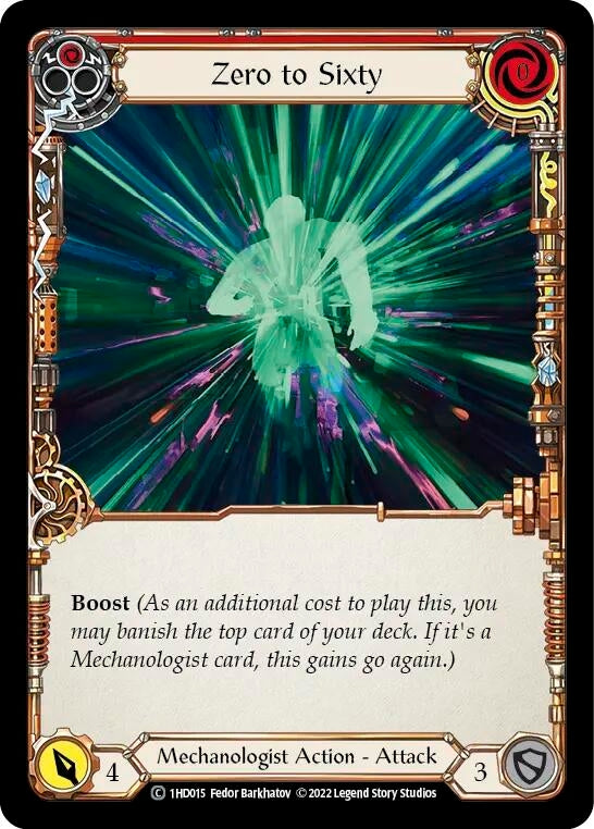 Image for Zero to Sixty (Red) (Historic Pack 1 Blitz Deck: Dash) (1HD015) - Flesh and Blood TCG