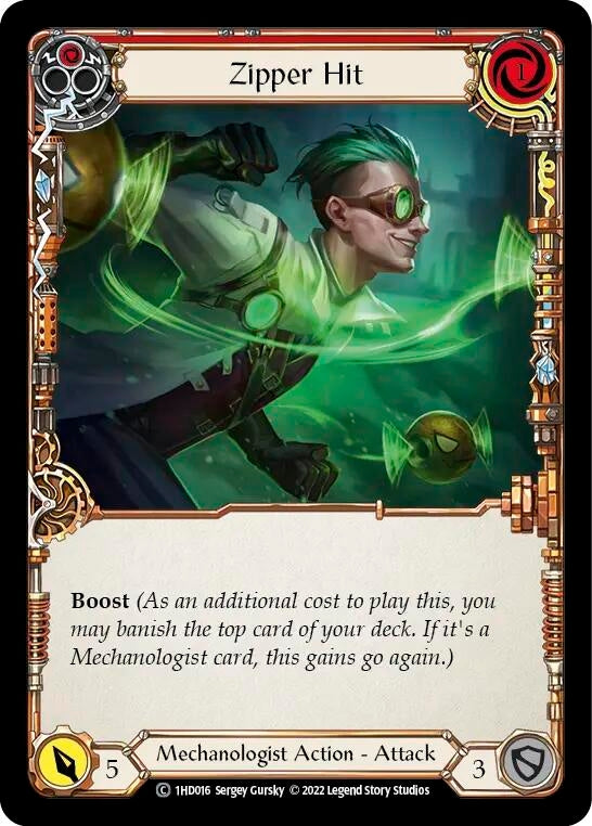 Image for Zipper Hit (Red) (Historic Pack 1 Blitz Deck: Dash) (1HD016) - Flesh and Blood TCG
