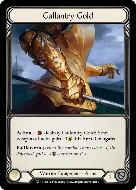 Image for Gallantry Gold (Historic Pack 1 Blitz Deck: Dorinthea) (1HT005) - Flesh and Blood TCG