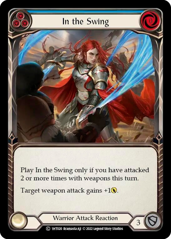 Image for In the Swing (Blue) (Historic Pack 1 Blitz Deck: Dorinthea) (1HT020) - Flesh and Blood TCG
