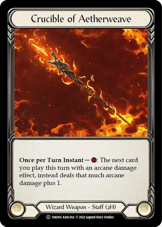 Image for Crucible of Aetherweave (Historic Pack 1 Blitz Deck: Kano) (1HK002) - Flesh and Blood TCG