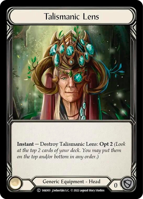 Image for Talismanic Lens (Historic Pack 1 Blitz Deck: Kano) (1HK003) - Flesh and Blood TCG