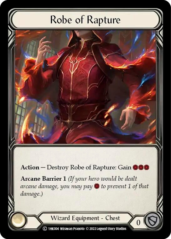 Image for Robe of Rapture (Historic Pack 1 Blitz Deck: Kano) (1HK004) - Flesh and Blood TCG
