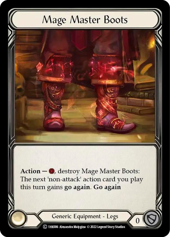 Image for Mage Master Boots (Historic Pack 1 Blitz Deck: Kano) (1HK006) - Flesh and Blood TCG