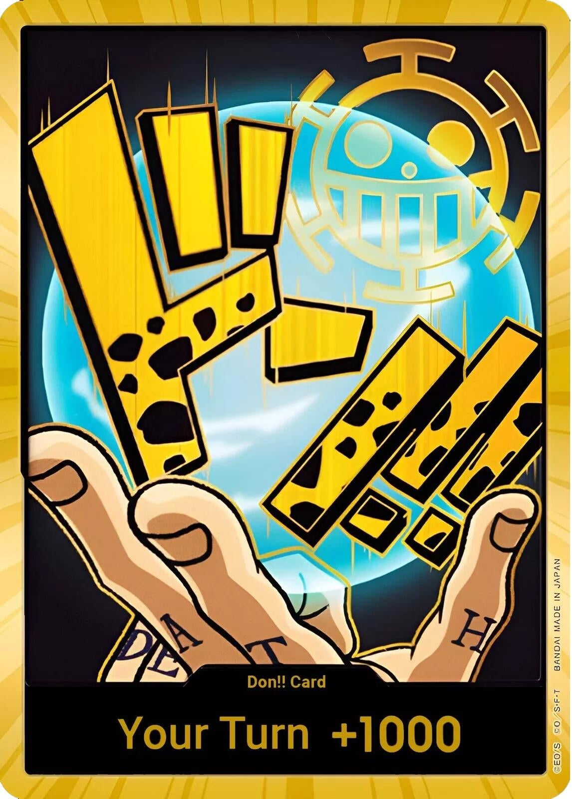 Image for DON!! Card (Trafalgar Law) (Gold) (Premium Booster -The Best-) - One Piece Card Game