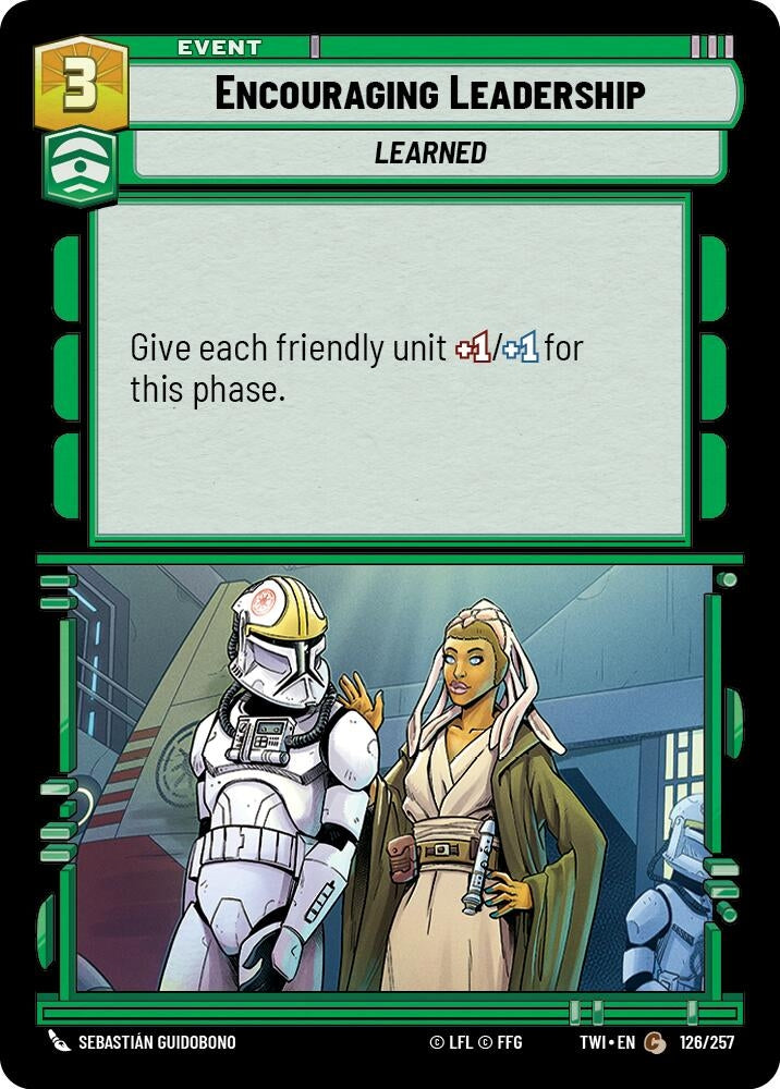 Image for Encouraging Leadership (Twilight of the Republic) (126/257) - Star Wars: Unlimited