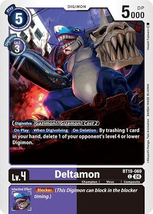Image for Deltamon - BT19-069 (BT18-19) (BT19-069 C) - Digimon Card Game
