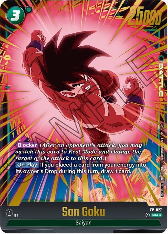Image for Son Goku - FP-027 (Gold) (Fusion World Promotion Cards and Packs) (FP-027) - Dragon Ball Super: Fusion World