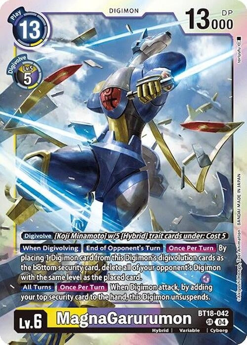 Image for MagnaGarurumon (BT18-19) (BT18-042 SR) - Digimon Card Game