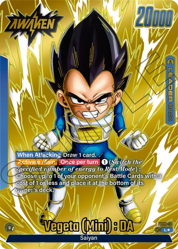 Image for Vegeta (Mini) : DA (Gold) (Tournament and Championship Promos) (FS07-01) - Dragon Ball Super: Fusion World