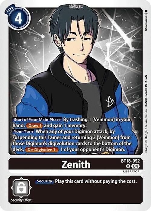 Image for Zenith (BT18-19) (BT18-092 U) - Digimon Card Game