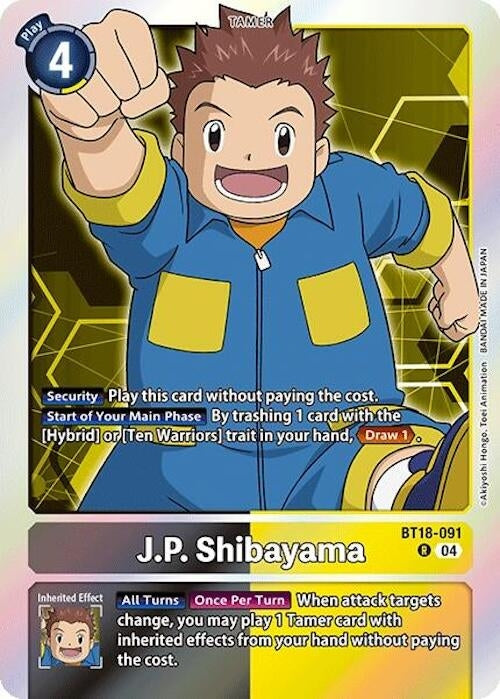 Image for J.P. Shibayama (BT18-19) (BT18-091 R) - Digimon Card Game