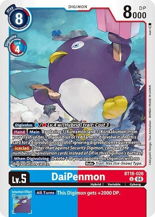 Image for DaiPenmon (BT18-19) (BT18-026 U) - Digimon Card Game
