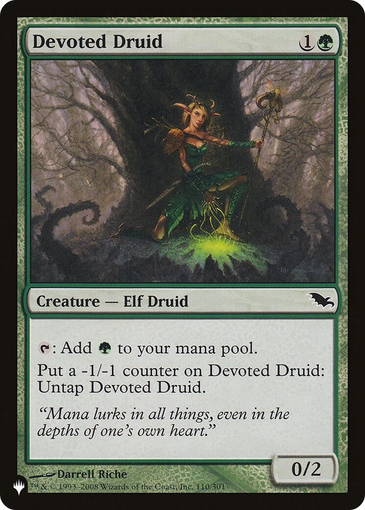 Image for Devoted Druid (SHM) (The List Reprints) (110/301) - Magic: The Gathering