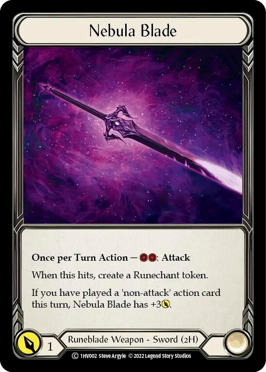 Image for Nebula Blade (Historic Pack 1 Blitz Deck: Viserai) (1HV002) - Flesh and Blood TCG