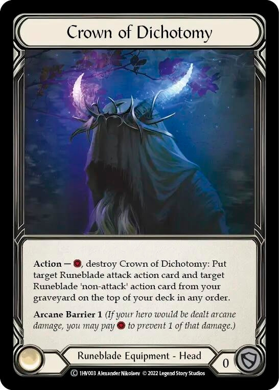 Image for Crown of Dichotomy (Historic Pack 1 Blitz Deck: Viserai) (1HV003) - Flesh and Blood TCG