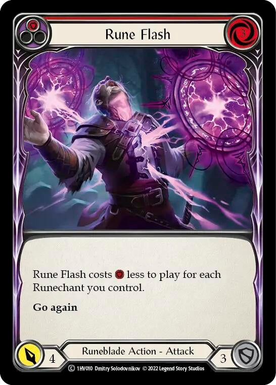 Image for Rune Flash (Red) (Historic Pack 1 Blitz Deck: Viserai) (1HV010) - Flesh and Blood TCG