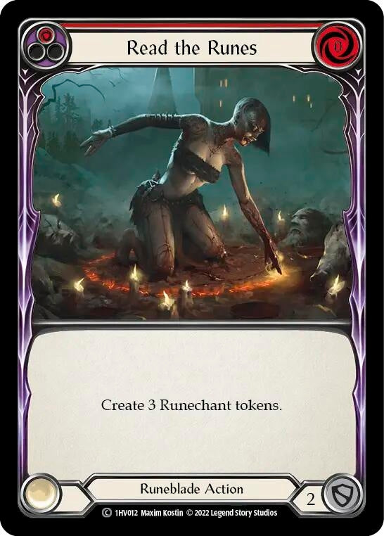 Image for Read the Runes (Red) (Historic Pack 1 Blitz Deck: Viserai) (1HV012) - Flesh and Blood TCG
