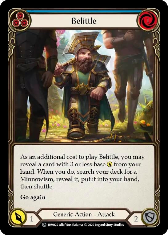 Image for Belittle (Blue) (Historic Pack 1 Blitz Deck: Viserai) (1HV025) - Flesh and Blood TCG
