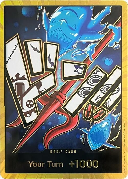Image for DON!! Card (Hody Jones) (Gold) (Premium Booster -The Best-) - One Piece Card Game