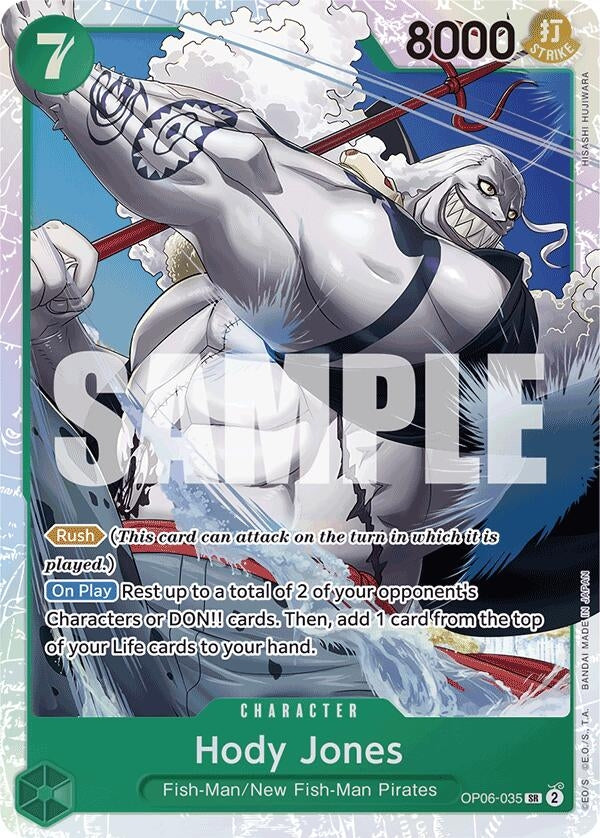 Image for Hody Jones (Alternate Art) (Premium Booster) (6035) - One Piece Card Game