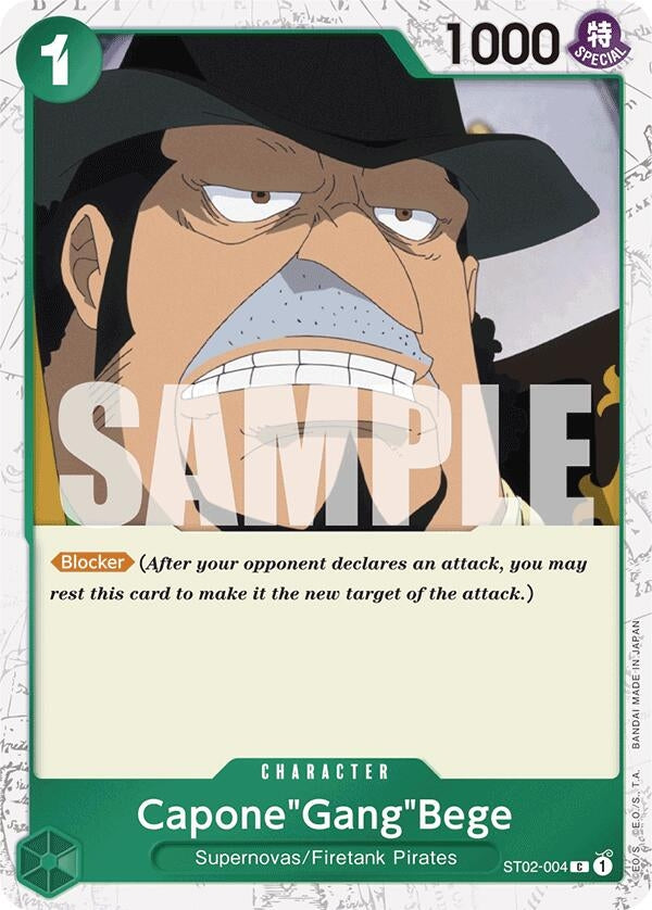 Image for Capone"Gang"Bege (ST02-004) (Jolly Roger Foil) (Premium Booster -The Best-) (ST02-004) - One Piece Card Game