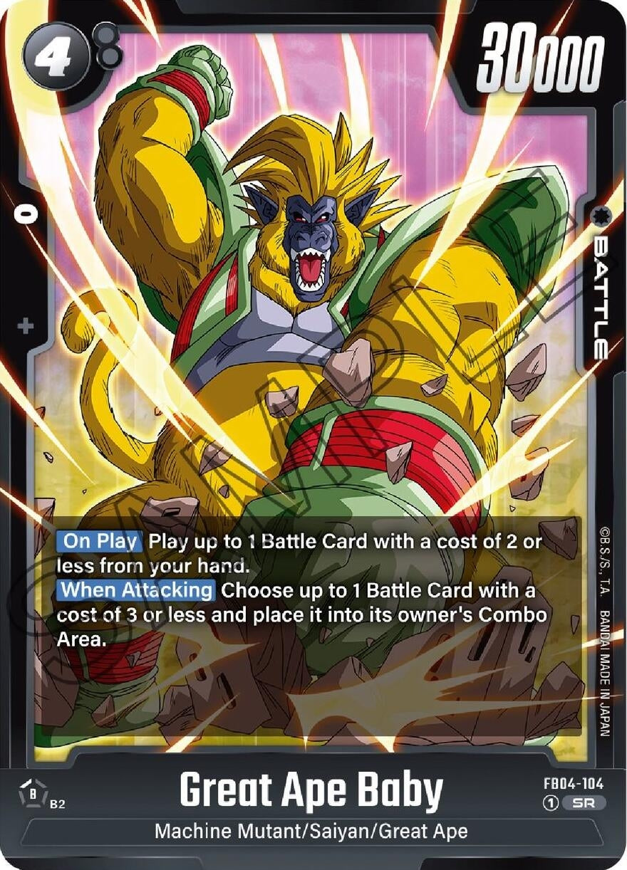 Image for Great Ape Baby (Ultra Limit) (FB04-104) - Dragon Ball Super: Fusion World