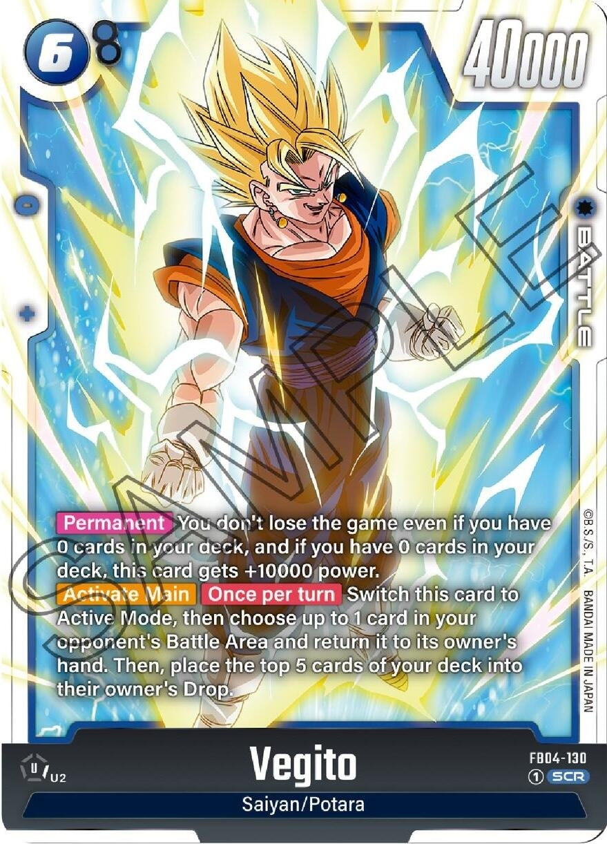 Image for Vegito - FB04-130 (Ultra Limit) (FB04-130) - Dragon Ball Super: Fusion World