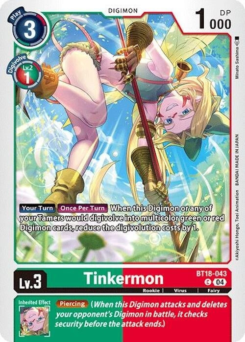 Image for Tinkermon (BT18-19) (BT18-043 C) - Digimon Card Game